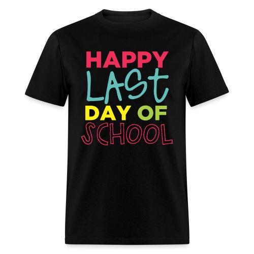 Happy Last Day Of School Peace Love Summer Break - Men's T-Shirt