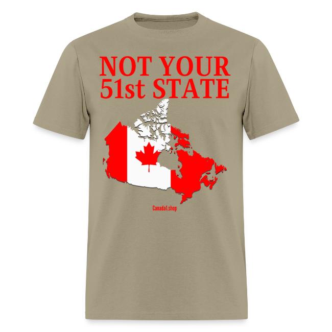 Canada Is Not Your 51st State - Canada Map Flag