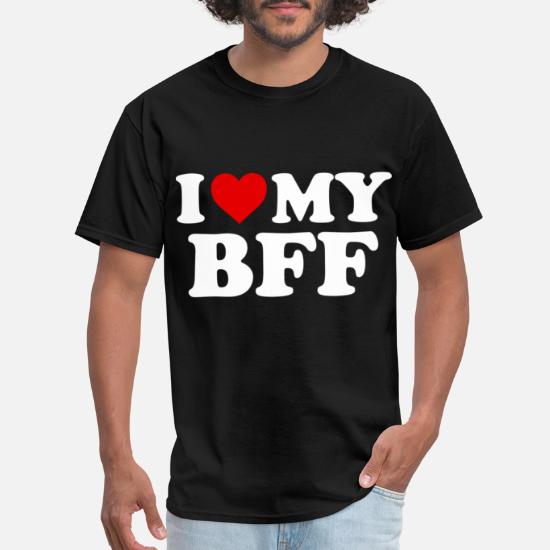 I Love My BFF Best Forever - Red Heart' Men's T-Shirt Spreadshirt