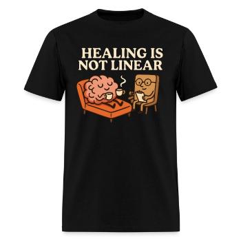 Healing is not linear - Men's T-Shirt - black - Front - Jose (178cm)