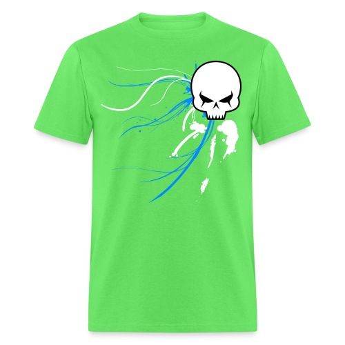 cyber skull bluw - Men's T-Shirt