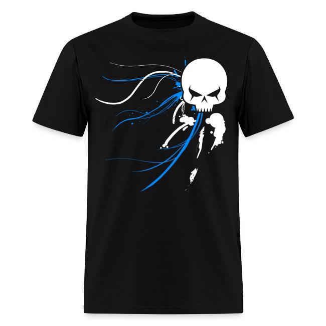 cyber skull bluw forblack