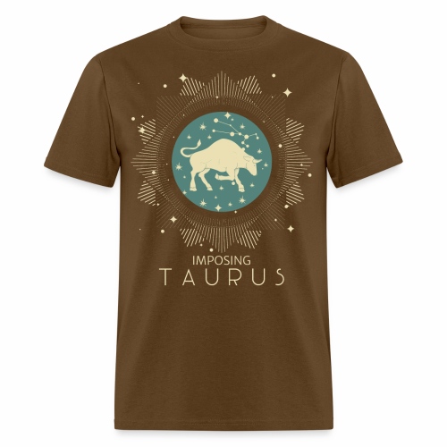 Zodiac Taurus Constellation Bull Star Sign May - Men's T-Shirt
