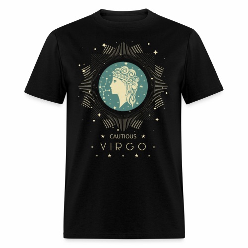 Zodiac sign Cautious Virgo August September - Men's T-Shirt