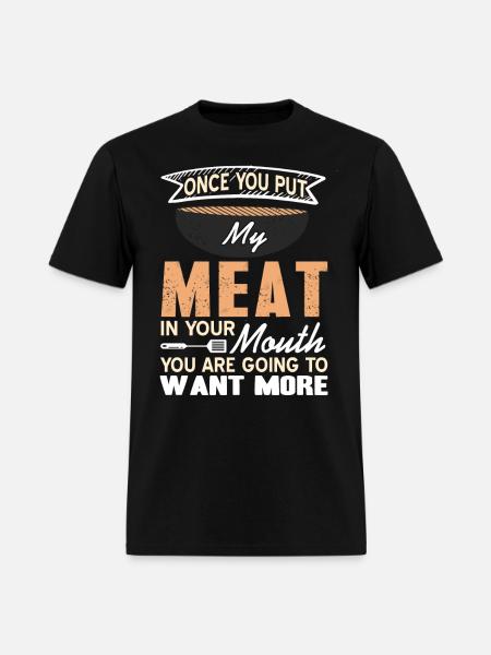 Grilling BBQ funny quote gift - Men's T-Shirt - black
