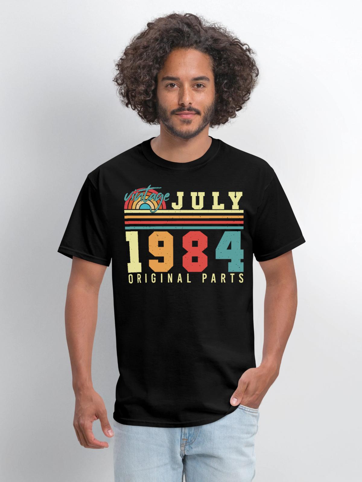Original July 1984 - Men's T-Shirt - black - Front - Jose (178cm)