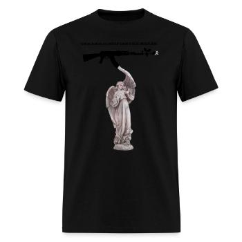 Original : the end justfies the means - Men's T-Shirt - black - Front - Jose (178cm)