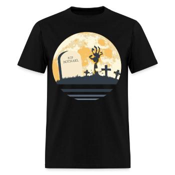 MICHAEL Grave Tombstone Halloween Zombie Spooky - Men's T-Shirt - black - Front - Jose (178cm)