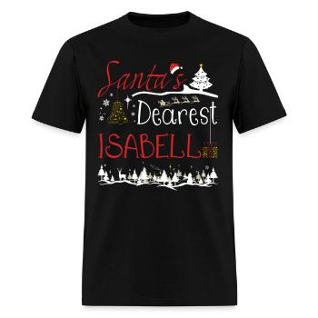 Isabell Xmas Cute Christmas Name - Men's T-Shirt - black - Front - Jose (178cm)