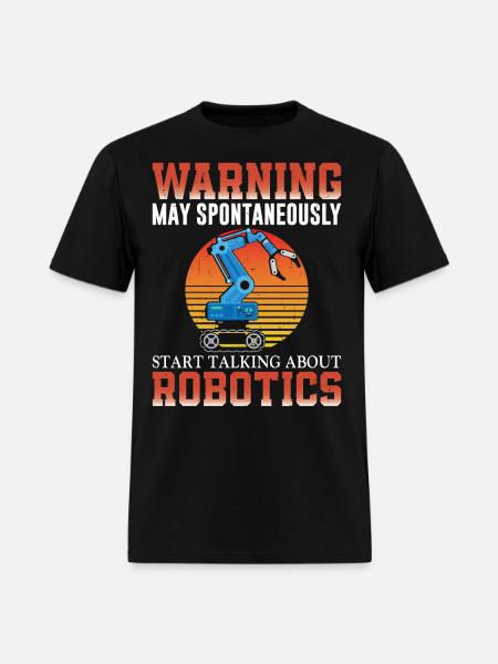 Robot Robotics Engineer Retro - Men's T-Shirt - black