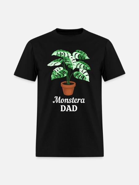 Monstera Dad - Men's T-Shirt - black