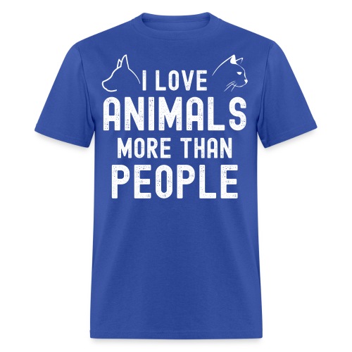 I Love Animals More Than People - Men's T-Shirt