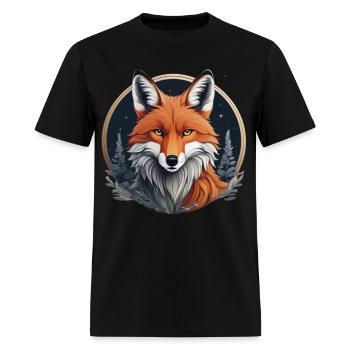 north fox - Men's T-Shirt - black - Front - Jose (178cm)