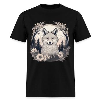 North fox - Men's T-Shirt - black - Front - Jose (178cm)