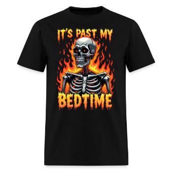 It's Past My Bedtime Funny Skeleton Meme sarcastic - Men's T-Shirt - black - Front - Jose (178cm)