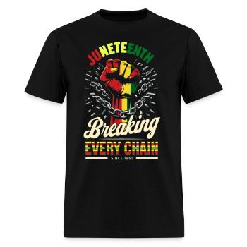 Juneteenth Shirts Women Men African American Freed - Men's T-Shirt - black - Front - Jose (178cm)