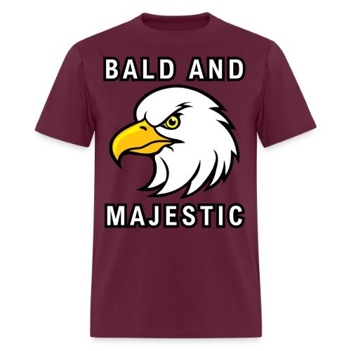 Bald and Majestic - Bald Eagle Head - Men's T-Shirt