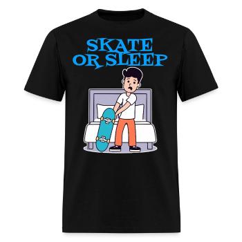 Skate or Sleep - Men's T-Shirt - black - Front - Jose (178cm)