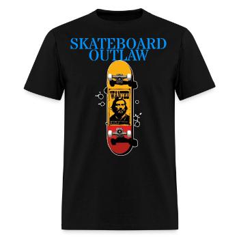 Skateboard Outlaw - Men's T-Shirt - black - Front - Jose (178cm)