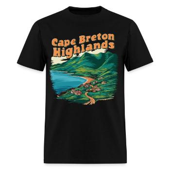 Cape Breton Highlands. - Men's T-Shirt - black - Front - Jose (178cm)