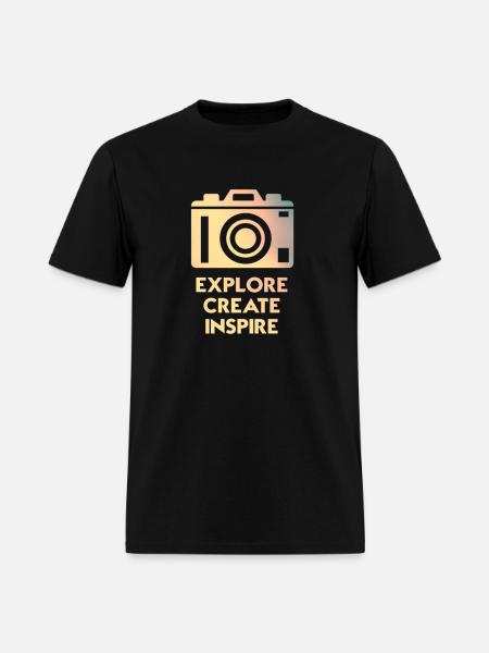 Explore create inspire - Men's T-Shirt - black
