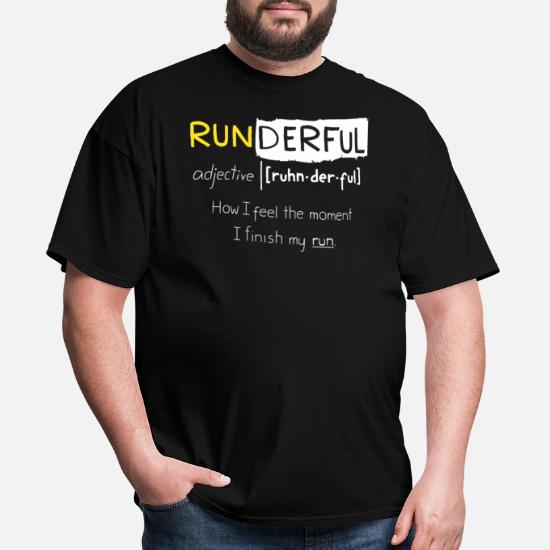 Runner Gift Funny Running Quotes Runderful' Men's T-Shirt | Spreadshirt
