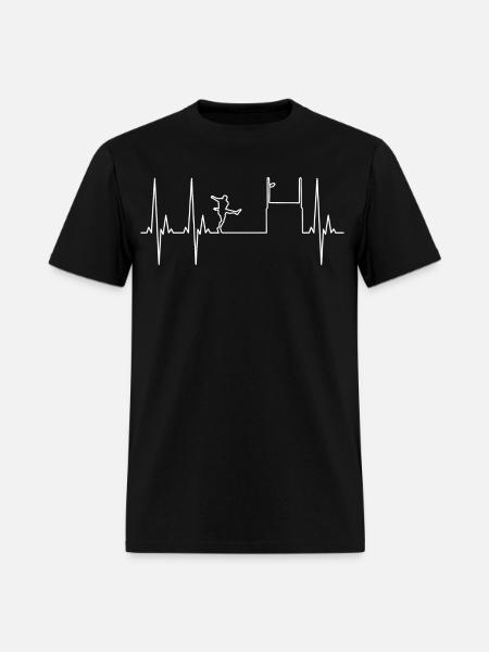 Rugby on ECG Pulse - Men's T-Shirt - black