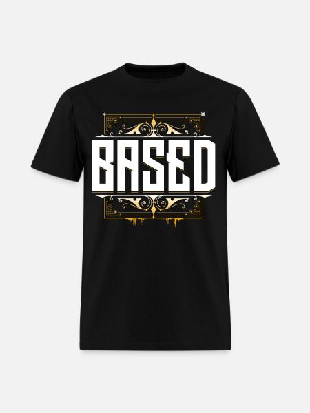 Based - KekW - Omegalul - Twitch - Men's T-Shirt - black