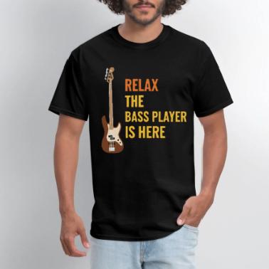 Herren-T-Shirt Mit Bassgitarren-Motiv – Aus BIO-Baumwolle, Für Musiker & Fans