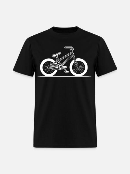 BMX Bike Drawing - Men's T-Shirt - black