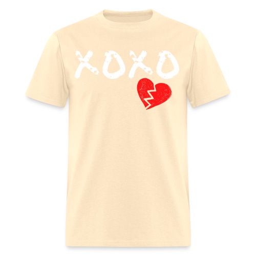 XOXO Heart Break (White & Red version) - Men's T-Shirt