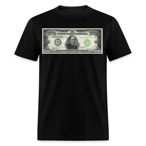 Money as Art - 10,000 Dollar Bill USD - Men's T-Shirt