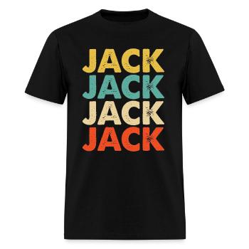 Jack Name - Men's T-Shirt - black - Front - Jose (178cm)