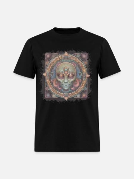 Alien face - Men's T-Shirt - black