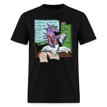 Dragon in the Office - Men's T-Shirt - black - Front - Jose (178cm)