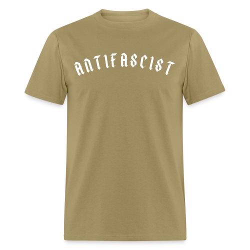 ANTIFASCIST Gothic Font - Men's T-Shirt