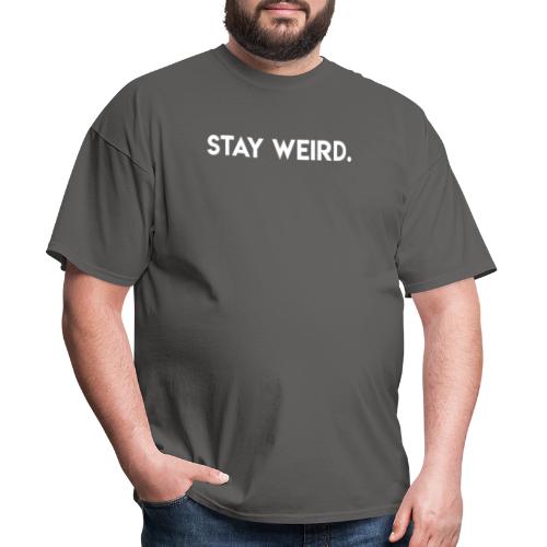 Triple G Stay Weird - White Text - Men's T-Shirt