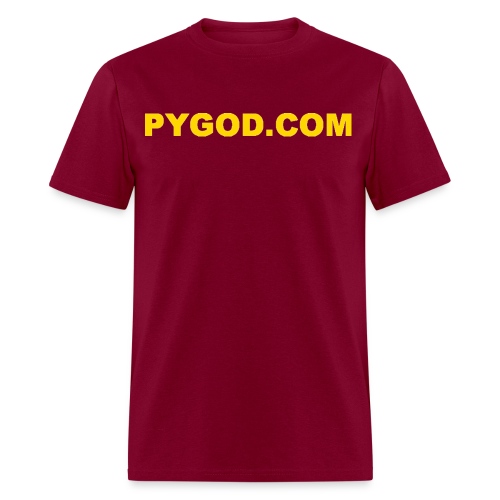 PYGOD COM LOGO - Men's T-Shirt