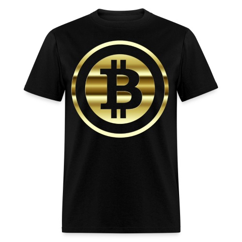 Bitcoin Coin Gold Symbol Design - Men's T-Shirt