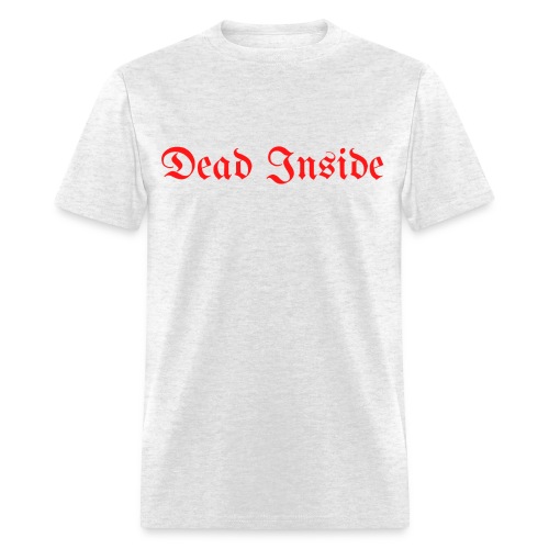 Dead Inside (in red goth style letters) - Men's T-Shirt