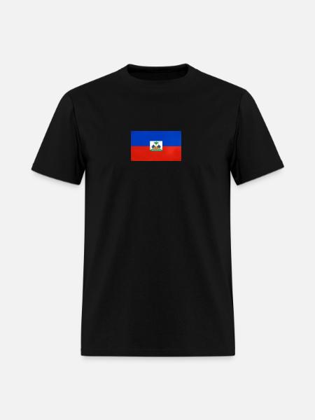 Haïti flag - Men's T-Shirt - black