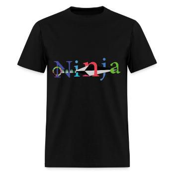 Ninja - Men's T-Shirt - black - Front - Jose (178cm)