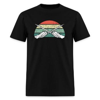 Drummer Drumstick - Men's T-Shirt - black - Front - Jose (178cm)