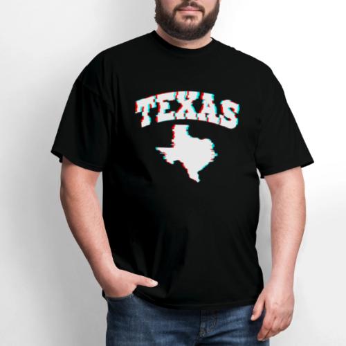 Glitchy Texas - Men's T-Shirt
