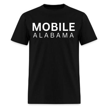 Mobile City - Alabama - Men's T-Shirt - black - Front - Jose (178cm)
