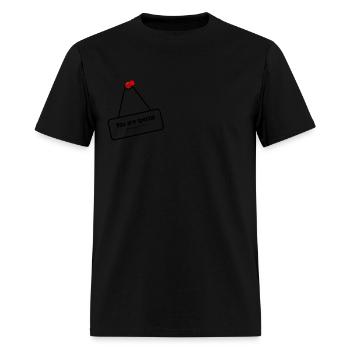 TAG YOU ARE SPECIAL - Men's T-Shirt - black - Front - Jose (178cm)