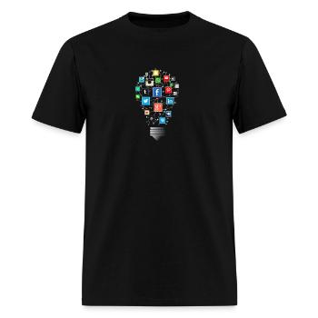 Social Media - Men's T-Shirt - black - Front - Jose (178cm)