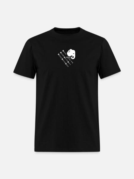 Acoli Side TV Graphic Pattern - Men's T-Shirt - black