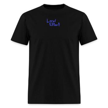Low Effort Blue - Men's T-Shirt - black - Front - Jose (178cm)