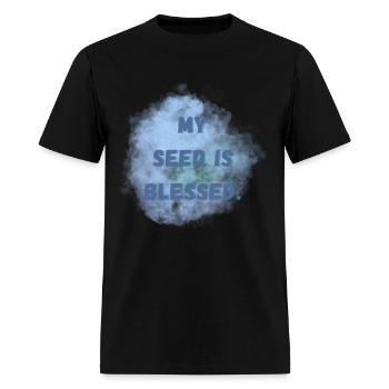 My seed is Blessed. PS 37:26 - Men's T-Shirt - black - Front - Jose (178cm)